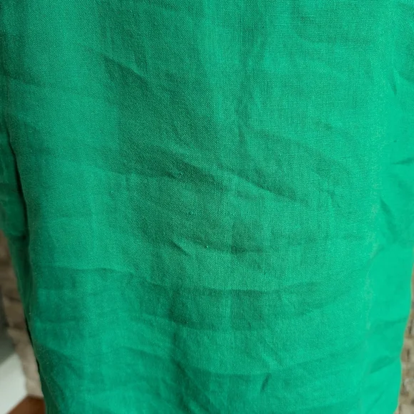 Mara Hoffman Heidi Organic Linen Midi Dress Green Sustainable Eco Designer Med - Picture 6 of 14